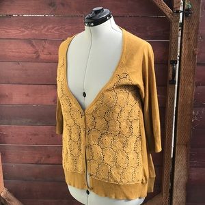 Lace-Front Sweater from Anthropologie